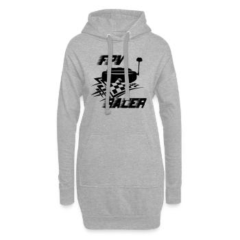 FPV Racer - Hoodie-Kleid - Grau meliert - Vorne