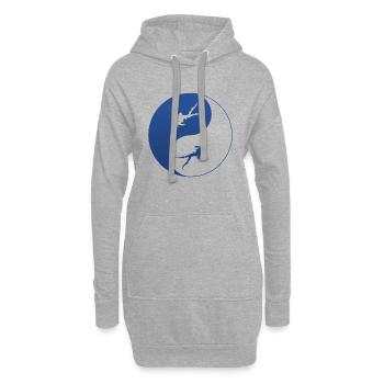 Tauchen - Hoodie-Kleid - Grau meliert - Vorne