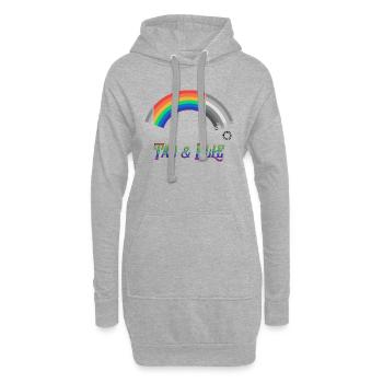 Heartstopper Regenbogen Tao und Elle LBGTQIA+ - Hoodie-Kleid - Grau meliert - Vorne