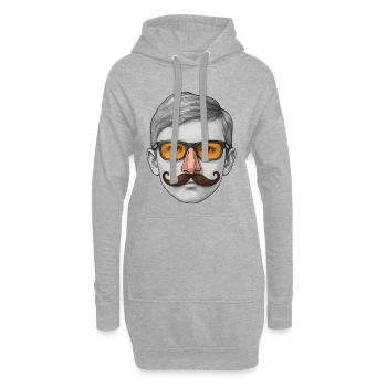 I'M A FUNNY GEEK #2 - geek & scifi - Sweat-shirt à capuche long Femme - gris chiné - Devant