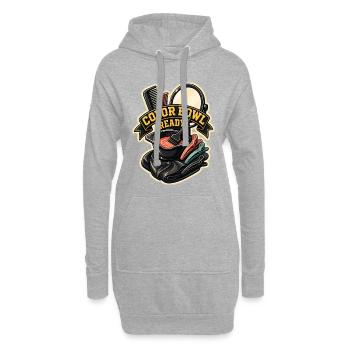 COLOR BOWL READY - Hoodie-Kleid - Grau meliert - Vorne