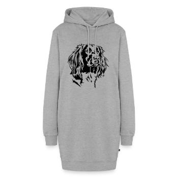 KLEINER MÜNSTERLÄNDER Jagdhund Jagdhunde Wilsigns - Hoodie-Kleid - Grau meliert - Vorne