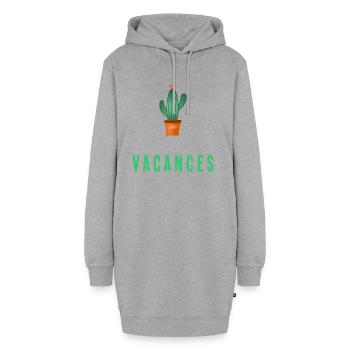 VIELEN DANK. DANKE. VIELEN DANK. JAHRESTAG. FEIERTAG - Hoodie-Kleid - Grau meliert - Vorne