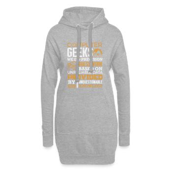 Computer Geek T-Shirt Wissenschaft Programmierer Nerd Geschenk - Hoodie-Kleid - Grau meliert - Vorne