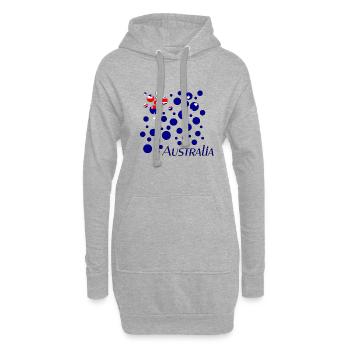 Australia - Hoodie-Kleid - Grau meliert - Vorne