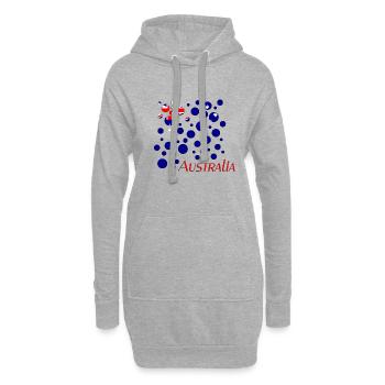 Australia Australien - Hoodie-Kleid - Grau meliert - Vorne