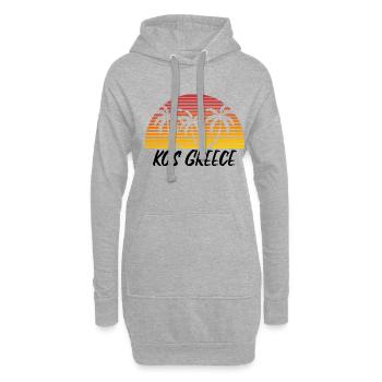 Kos Griechenland - Hoodie-Kleid - Grau meliert - Vorne