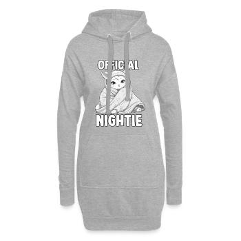 T-shirt chats mignons pour les grincheux du matin - Sweat-shirt à capuche long Femme - gris chiné - Devant