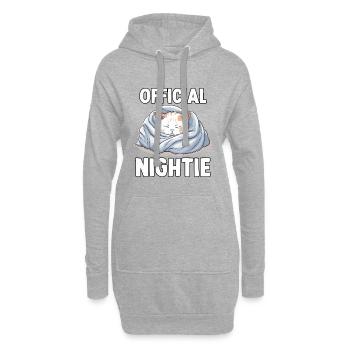 Cute cats t-shirt For relaxed mornings - Hoodie-Kleid - Grau meliert - Vorne