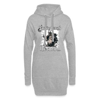 T-shirt Krampus Le Père Noël terrifiant - Sweat-shirt à capuche long Femme - gris chiné - Devant