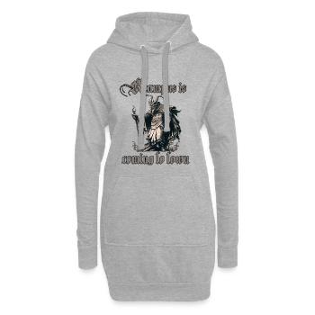 Schaurig Krampus T-Shirt Der böse Weihnachtsmann - Hoodie-Kleid - Grau meliert - Vorne