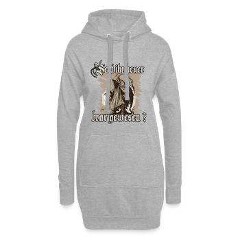 Krampus Shirt Symbol des Weihnachtsgrauens - Hoodie-Kleid - Grau meliert - Vorne