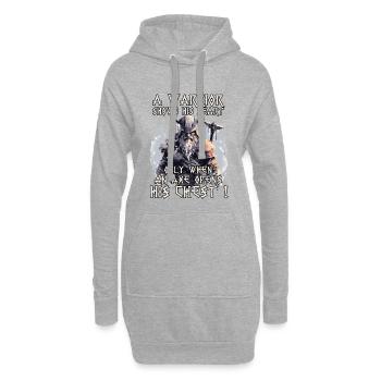 Asgard Heimat der Götter Wikinger Mythologie - Hoodie-Kleid - Grau meliert - Vorne