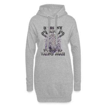Walhalla Krieger Geschenk an eine Kriegerkultur - Hoodie-Kleid - Grau meliert - Vorne