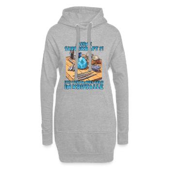 Sparkling Creations Kristallzüchter Geschenk - Hoodie-Kleid - Grau meliert - Vorne