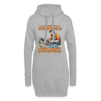 Minéraux Cultiver des cristaux Cultivateur de - Sweat-shirt à capuche long Femme - gris chiné - Devant