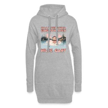 Lustiges Sauna T für Wellness Fans und - Hoodie-Kleid - Grau meliert - Vorne