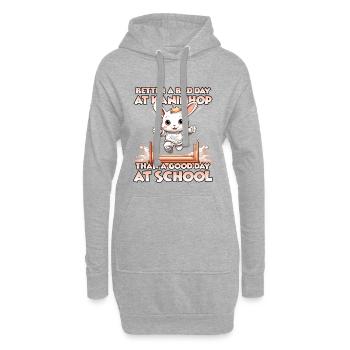 Springendes Häschen Die Kaninhop Marke Kaninhop - Hoodie-Kleid - Grau meliert - Vorne