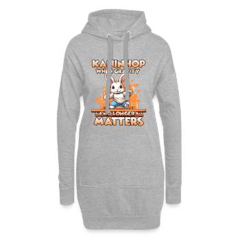 Kaninhop Trainer Training & Spaß vereint Kaninhop - Hoodie-Kleid - Grau meliert - Vorne