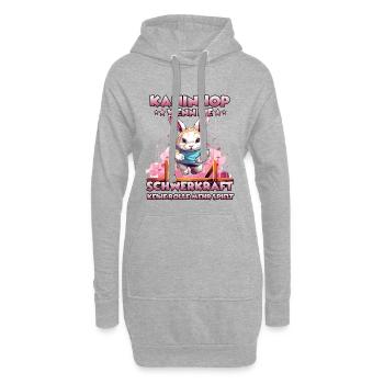 Springendes Häschen Die Kaninhop Marke Kaninhop - Hoodie-Kleid - Grau meliert - Vorne