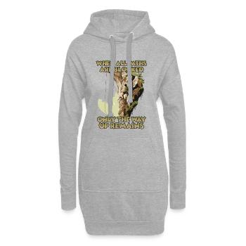Toprope Escalade Outdoor Fans Alpinisme - Sweat-shirt à capuche long Femme - gris chiné - Devant
