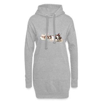 Linieninfanterie 17-18 Jahrhundert Infanterie - Hoodie-Kleid - Grau meliert - Vorne