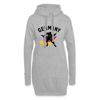 GERMANY EISHOCKEY STÜRMER MIT ADLER - Hoodie-Kleid - Grau meliert - Vorne