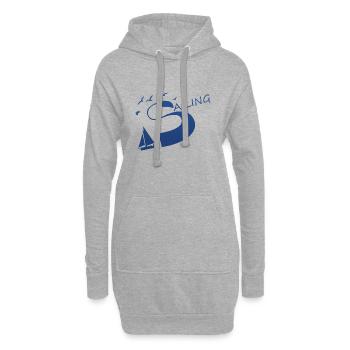 Sailing Segeln - Hoodie-Kleid - Grau meliert - Vorne