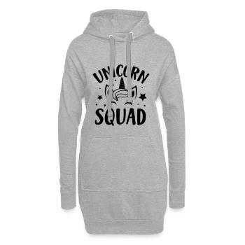 T-shirt Unicorn Squad stars gift humor - Sweat-shirt à capuche long Femme - gris chiné - Devant