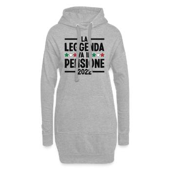 Die Legende geht in den Ruhestand 2022 Rentner - Hoodie-Kleid - Grau meliert - Vorne