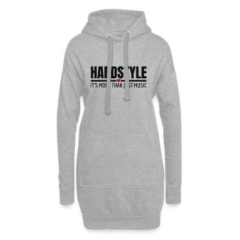 Hardstyle Musique Rawstyle Rave Festival Proverbes - Sweat-shirt à capuche long Femme - gris chiné - Devant