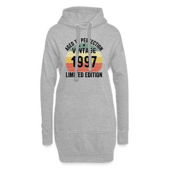 Vieilli à la perfection Vintage 1997 Edition Limitée - Sweat-shirt à capuche long Femme - gris chiné - Devant