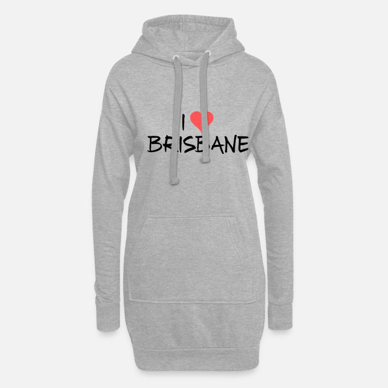 Brisbane - Hoodie-Kleid - Grau meliert