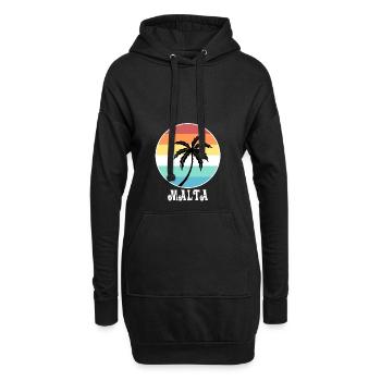Malta - Hoodie-Kleid - Schwarz - Vorne