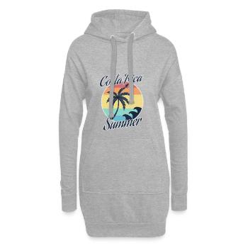 Costa Rica - Sweat-shirt à capuche long Femme - gris chiné - Devant
