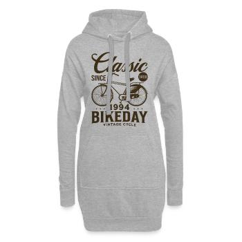 Fahrrad Jahr 1994 Radfahrer 30 Jahre Jubiläum - Hoodie-Kleid - Grau meliert - Vorne