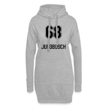 Mannheim 68 Jungbusch - Hoodie-Kleid - Grau meliert - Vorne