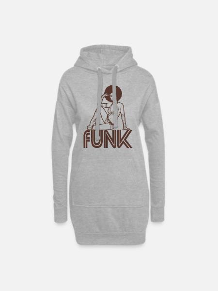 FUNK - Hoodie Dress - heather grey
