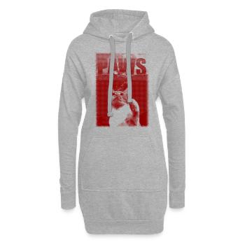 PAWS - Katze - Maus - JAWS - Hoodie-Kleid - Grau meliert - Vorne