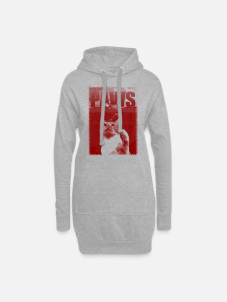 PAWS - Katze - Maus - JAWS - Hoodie-Kleid - Grau meliert