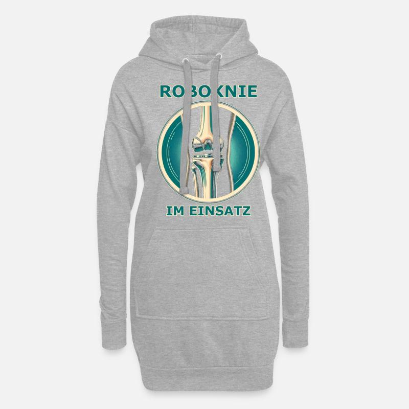 Roboknie - Hoodie-Kleid - Grau meliert