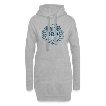Big bro club grand frère - Sweat-shirt à capuche long Femme - gris chiné - Devant