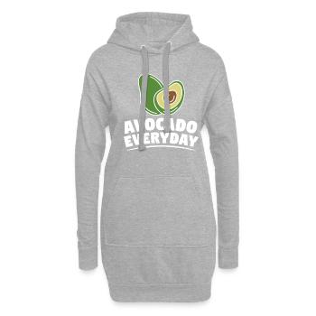 Avocado Everyday National Guacamole Day Guac - Hoodie-Kleid - Grau meliert - Vorne