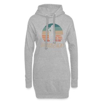 Retro Vintage Classic Beekeeping Beekeeper - Hoodie-Kleid - Grau meliert - Vorne