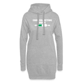 Coin Collecting Mode On Money Collector - Hoodie-Kleid - Grau meliert - Vorne