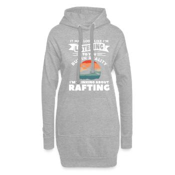 On peut avoir l’impression que je vous écoute rafting Kaya - Sweat-shirt à capuche long Femme - gris chiné - Devant