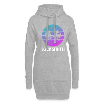 Retro Vintage Classic Locksmith Locksmithing - Hoodie-Kleid - Grau meliert - Vorne