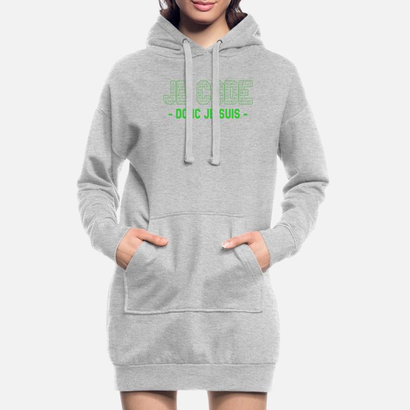 Je Code Donc Je Suis Programmeur Programmation Hoodie-Kleid