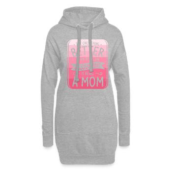 Ich bin die verrückte Reha-Krankenschwester, vor der sie dich gewarnt haben - Hoodie-Kleid - Grau meliert - Vorne
