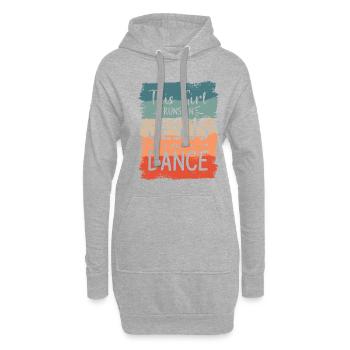 Ich bin die verrückte Reha-Krankenschwester, die dich vor RN gewarnt hat - Hoodie-Kleid - Grau meliert - Vorne